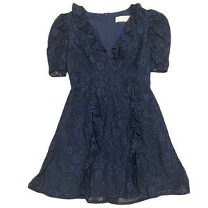 Blue Lace Dress, Size Medium